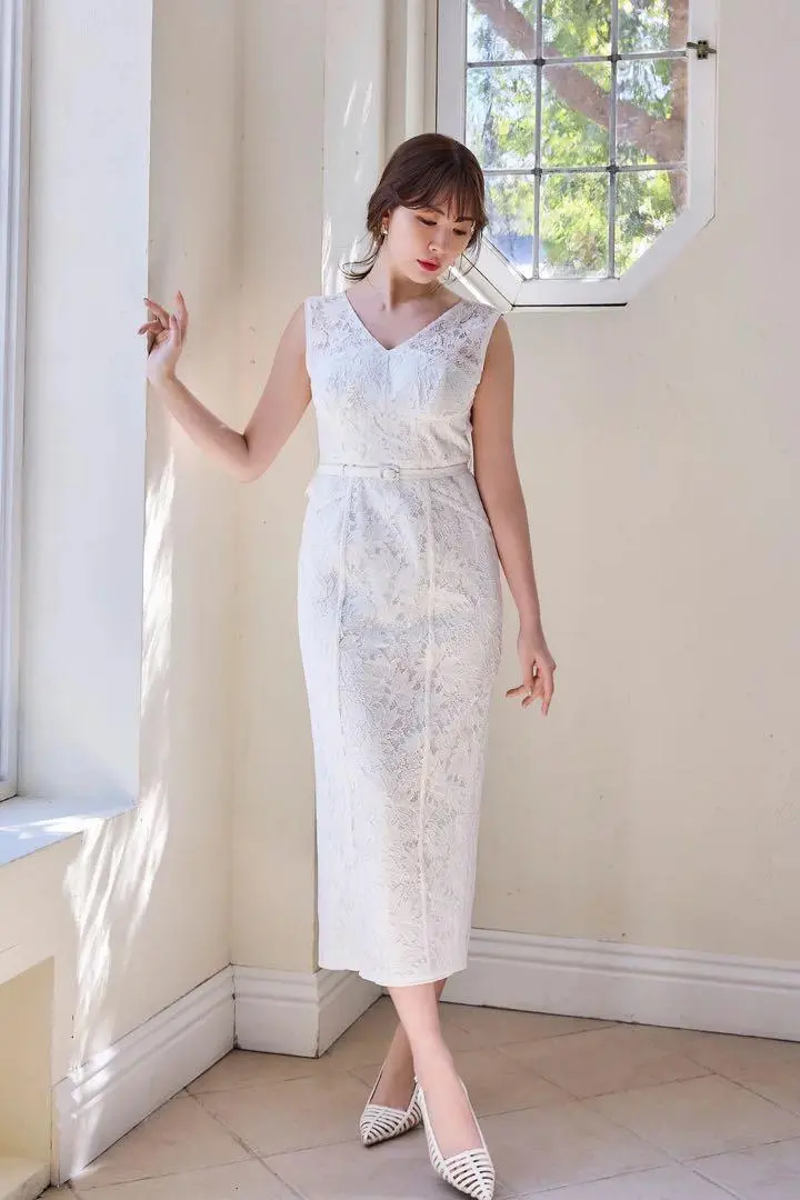 ワンピース Herlipto waltz floral lace belted dress 2025年最新】Waltz floral lace beltedの人気アイテム - メルカリ