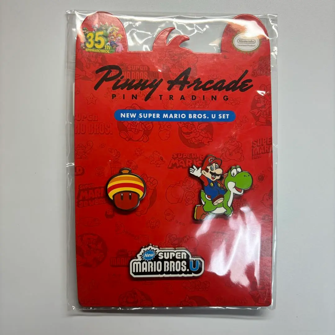 マリオ35周年ピンバッジ マリオ35周年のピンバッジは抽選で3500人に当たる！チャレンジ