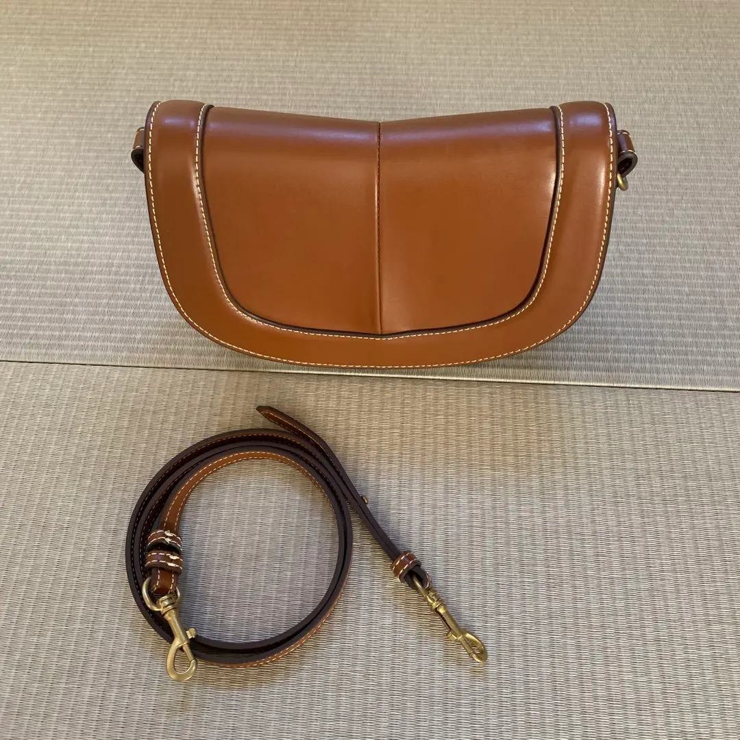 Thumbnail of ZARA Brown Leather Shoulder Bag