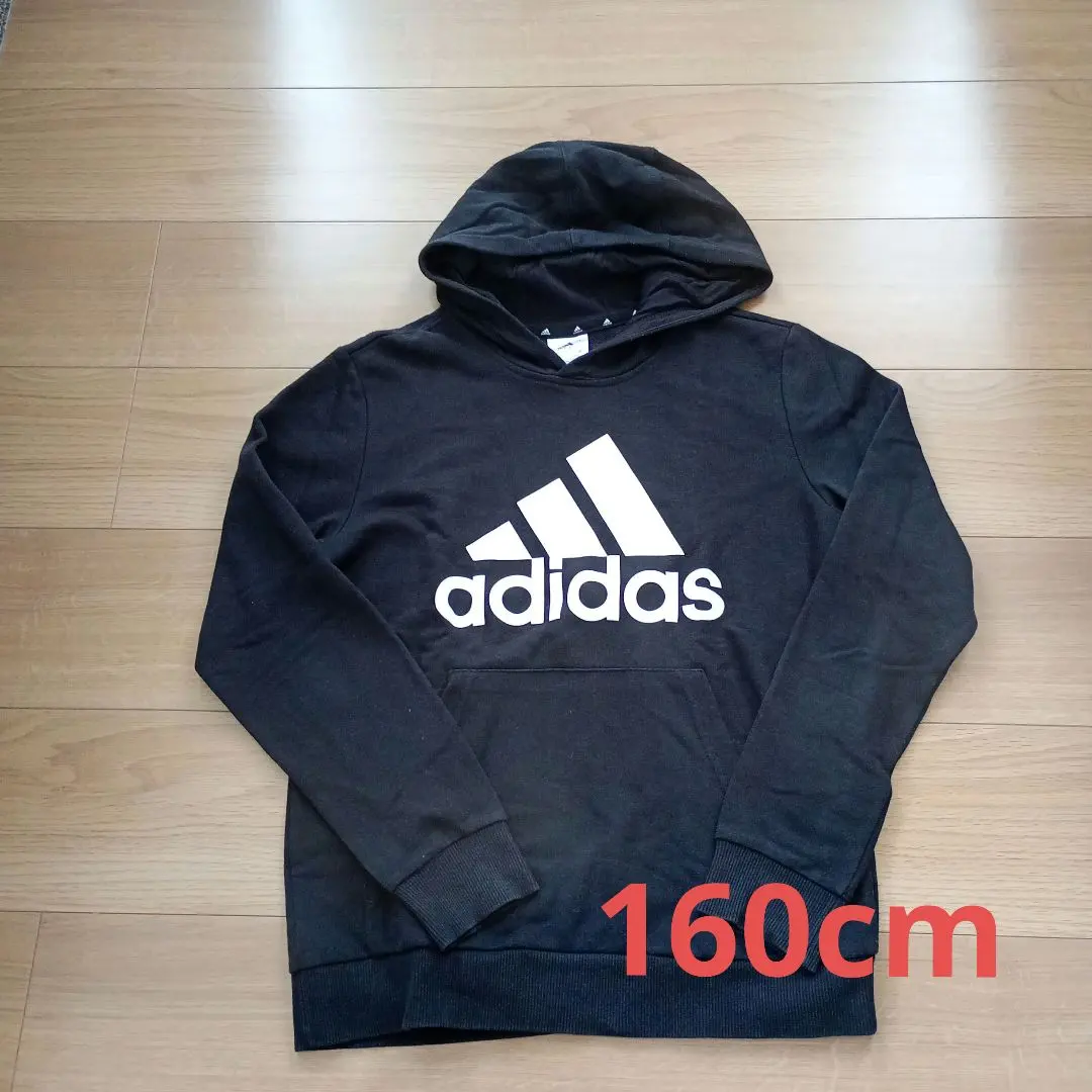 Thumbnail of Adidas black hoodie 160cm