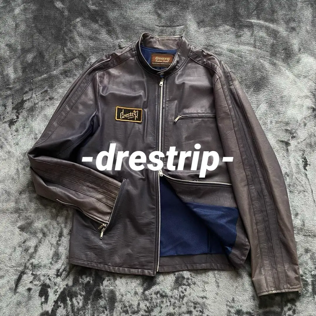 Drestrip ドレストリップ レザージャケット 0 牛革 レッド 赤 2025年最新】ドレストリップ メンズ レザージャケット
