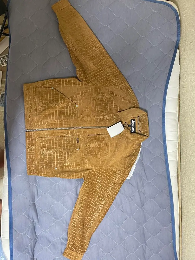 シュプリーム Suede Work Jacket Croc サイズL クロコ Supreme Suede Work Jacket XL