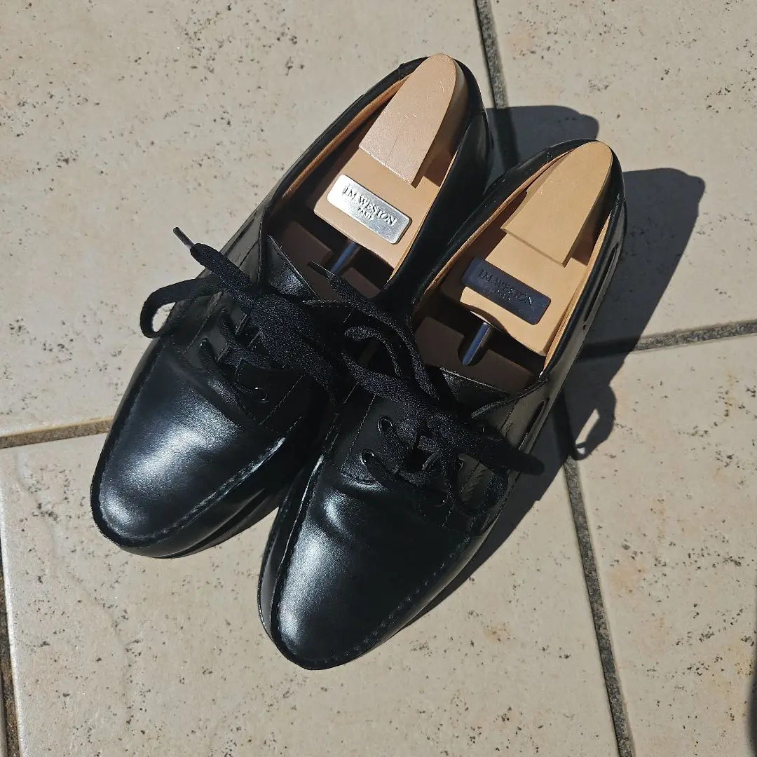 jm weston ヨット希少ロシアンカーフ！(BLACK) size７Ｃ中古品 jm weston ヨット希少ロシアンカーフ！(BLACK) size7C中古品