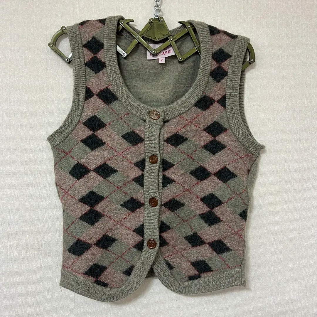 Vivienne Westwood Red Label セーター ニットベスト 楽天市場】【中古】 Vivienne Westwood RED LABEL / アーガイルV