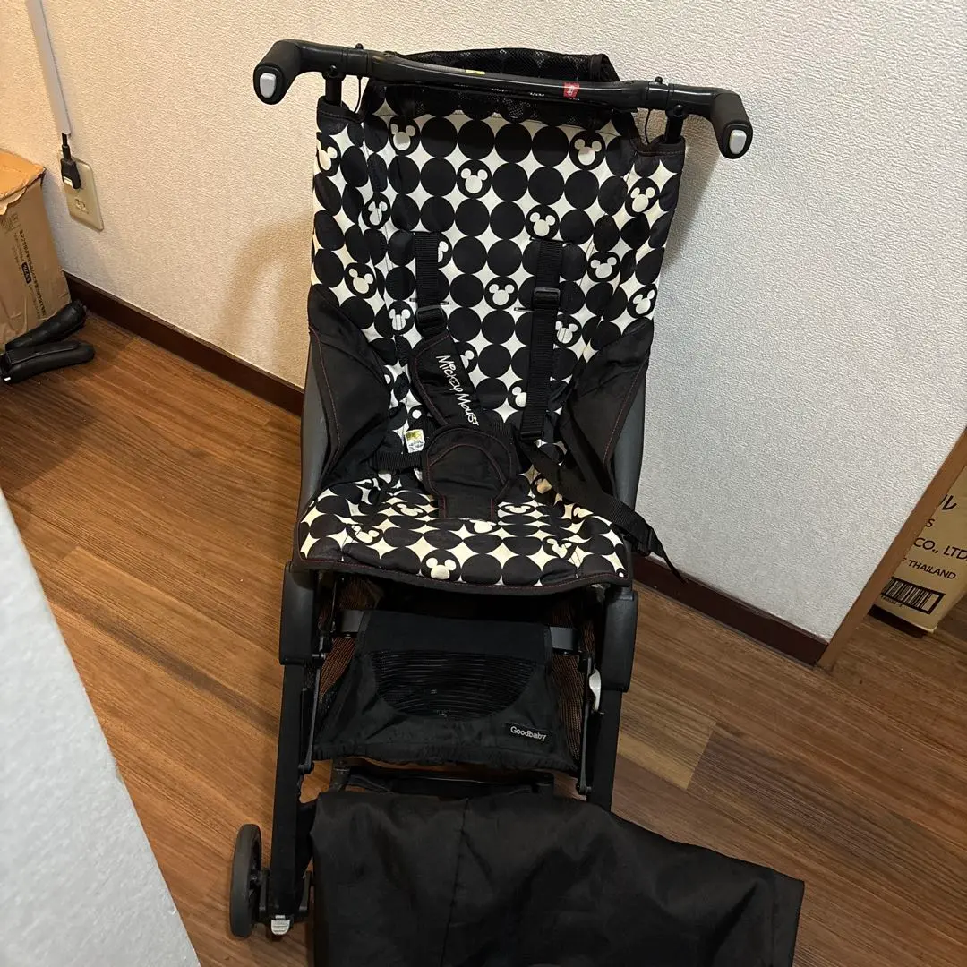 ベビーカー ポキット ミッキー柄 超コンパクト 手軽に持ち運べる国内最小サイズ！ベルメゾン ディズニー