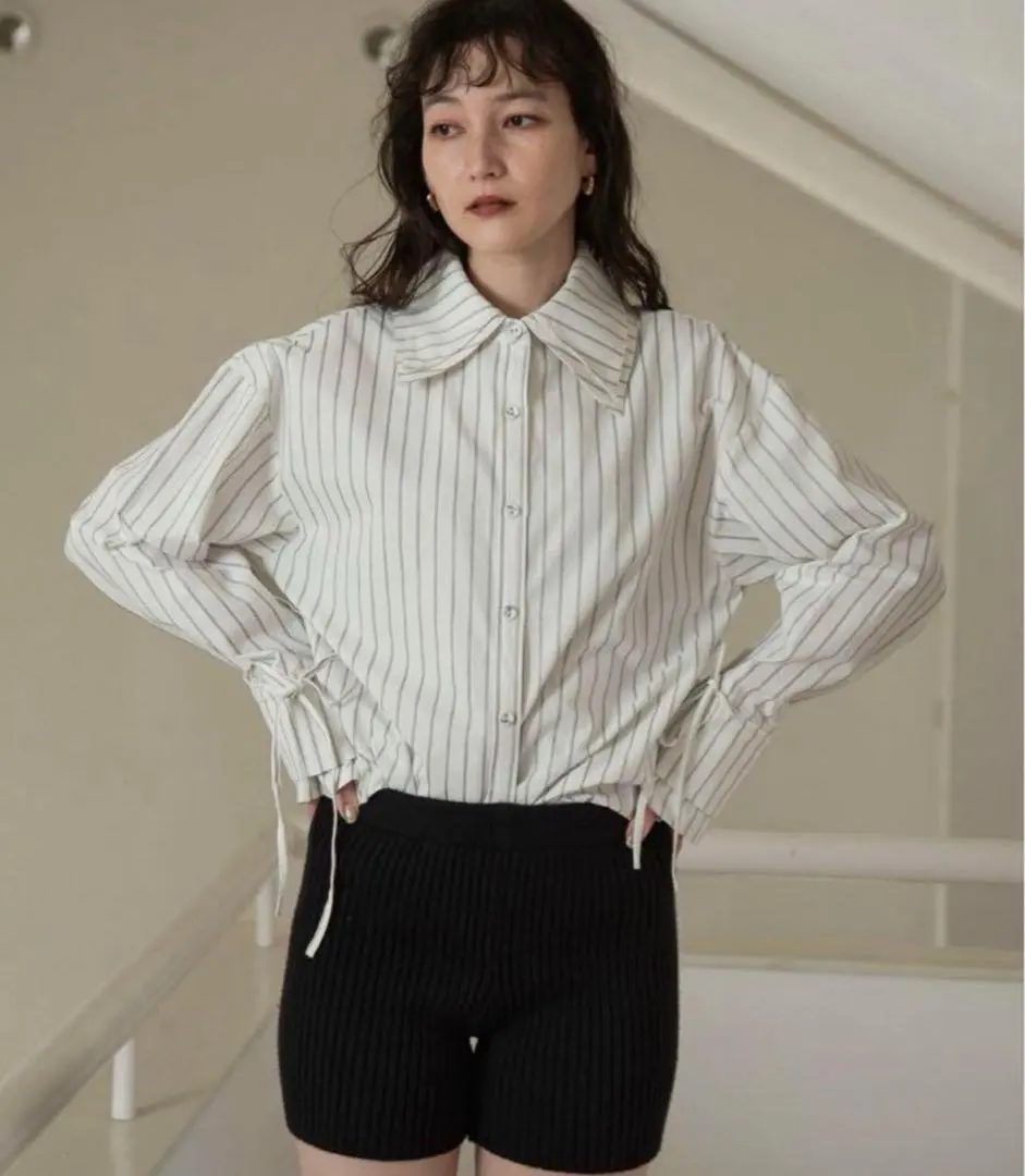 Thumbnail of 【Excellent Condition】lawgy Striped Shirt White Shirt