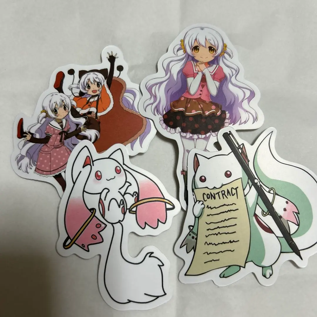 まどマギ♦️人気場面♦️まどか ほむら キュウベェ 集合♦️非売品フィルム♦️４枚 劇場版 魔法少女まどか☆マギカ LOVE!悪魔ほむら&キュウべえver