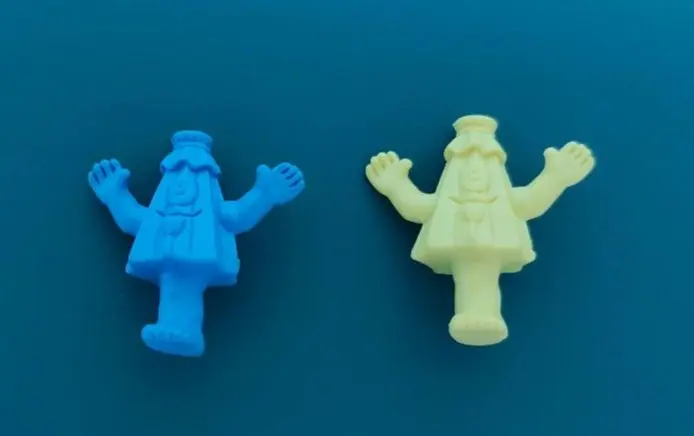 ゲゲゲの鬼太郎 工事現場 ミニフィギュア　蛍光 消しゴム ゲゲゲの鬼太郎 工事現場 ミニフィギュア 蛍光 消しゴム