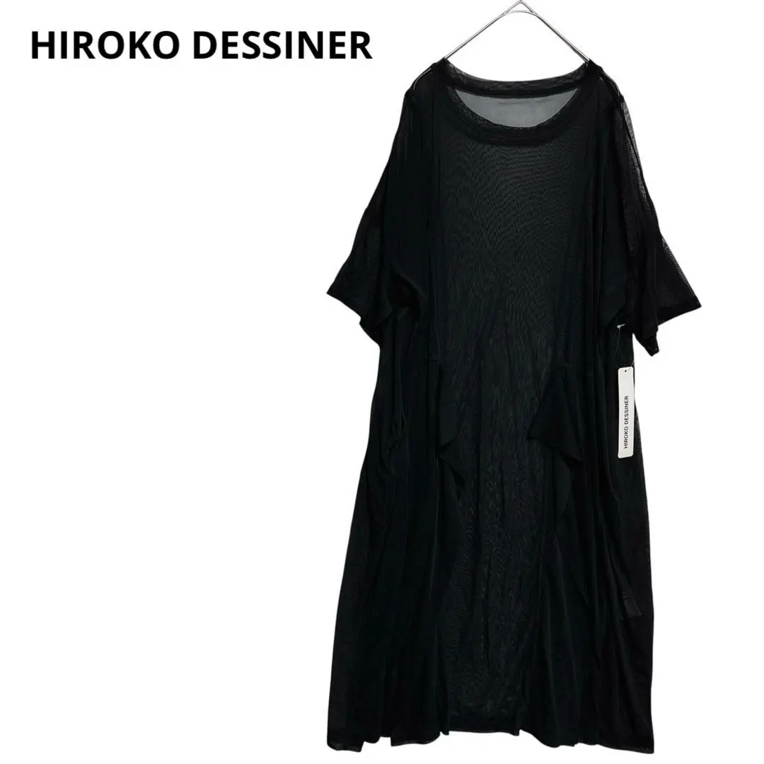 Thumbnail of Hiroko Desineer Sheer Long Dress Layering Stylish Round Neck Elegant & Cute