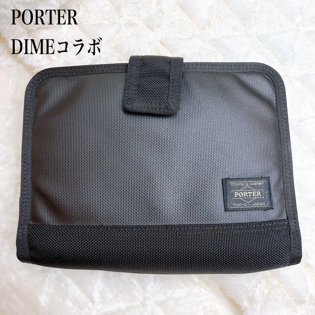 【極美品】 ポーター タンカー 手帳カバー システムバインダー マルチケース 美品 ポーター タンカー システム手帳 バインダー 黒 ポーチ