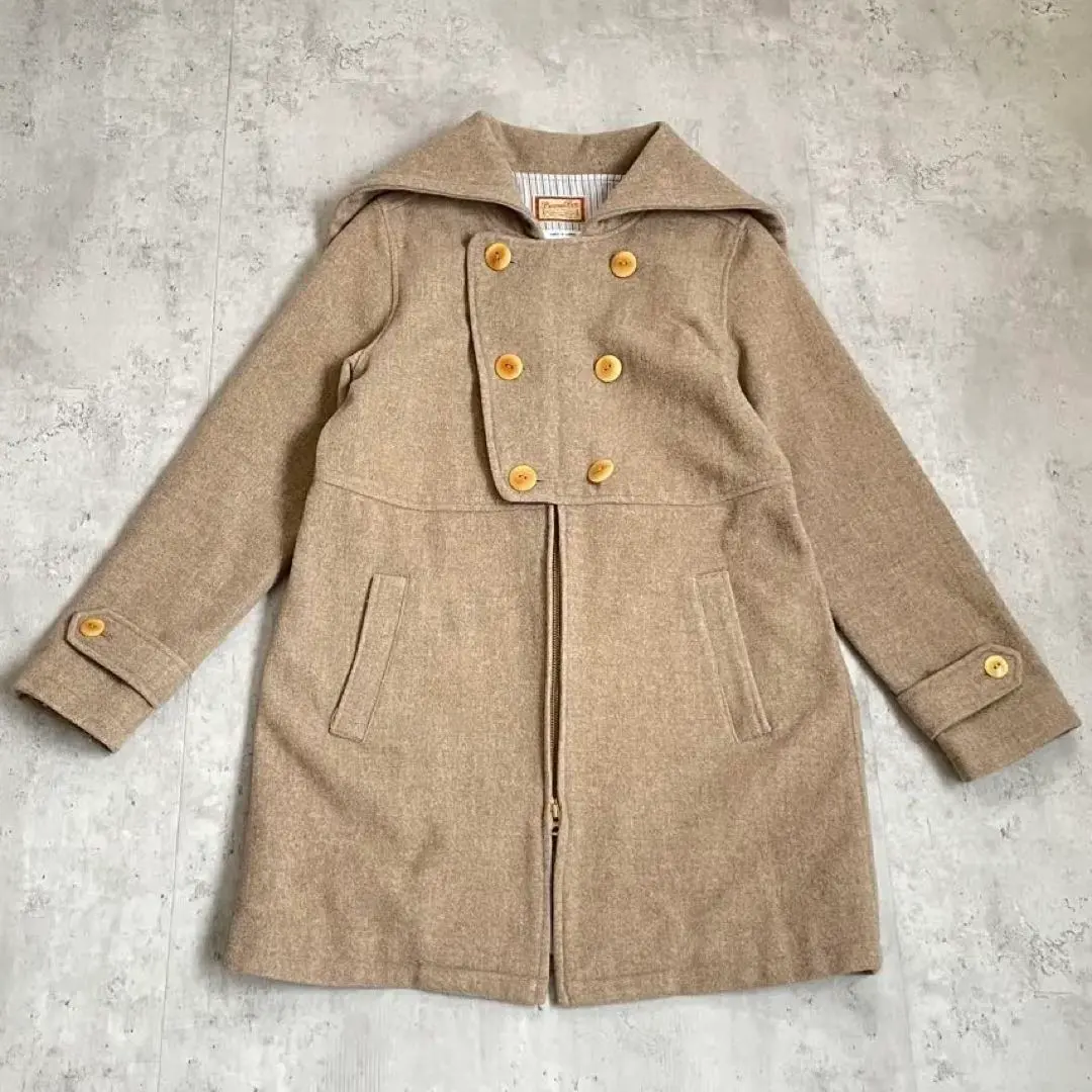 beams boy ビームス ボーイ 羊毛莫斯大衣 水手領 的縮圖