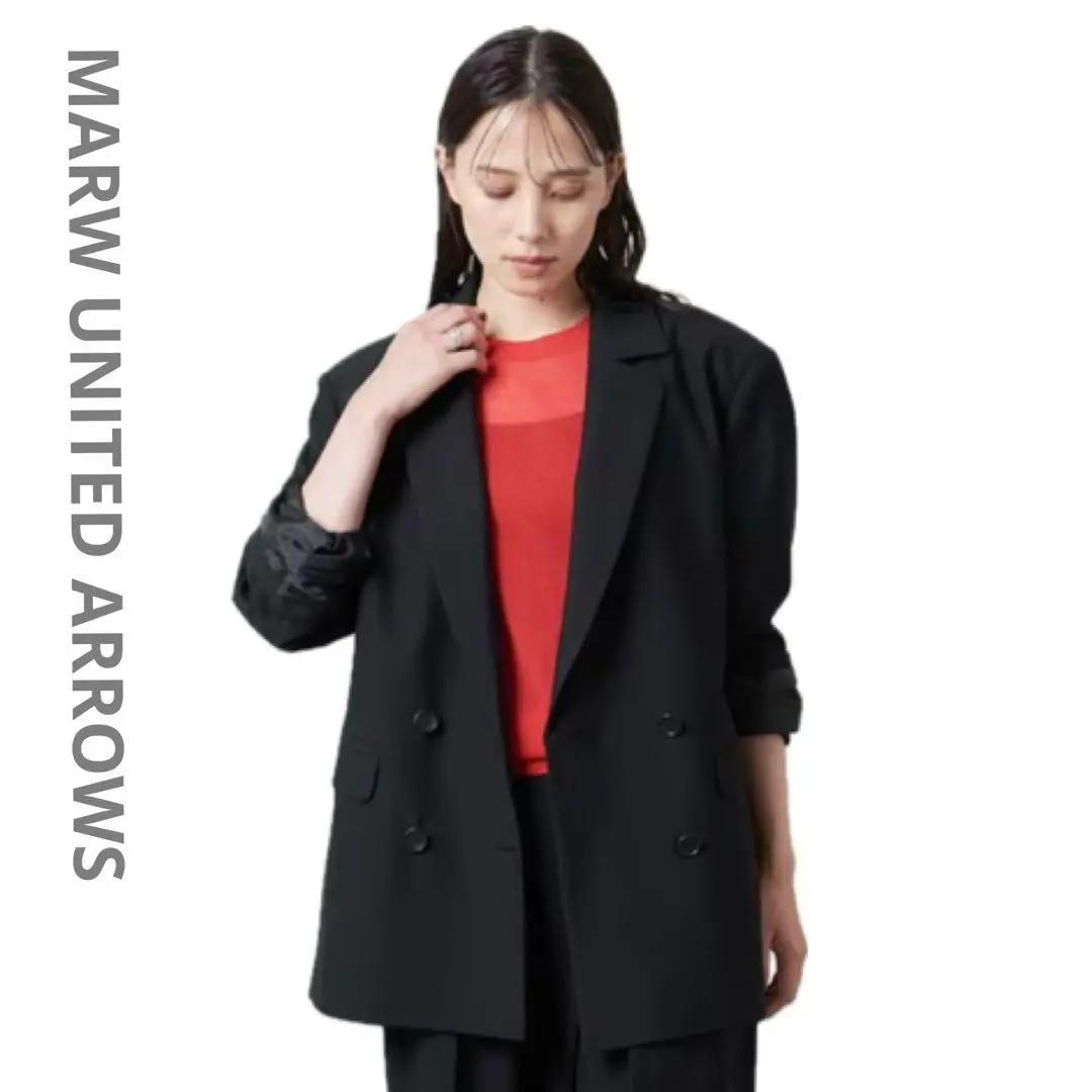 MARW UNITED ARROWS バックアシンメトリージャケットブラック36 MARW UNITED ARROWS（マルゥ ユナイテッドアローズ）の「＜MARW