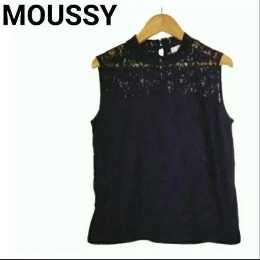 Thumbnail of MOUSSY Moussy Lace Top Sleeveless Black Versatile