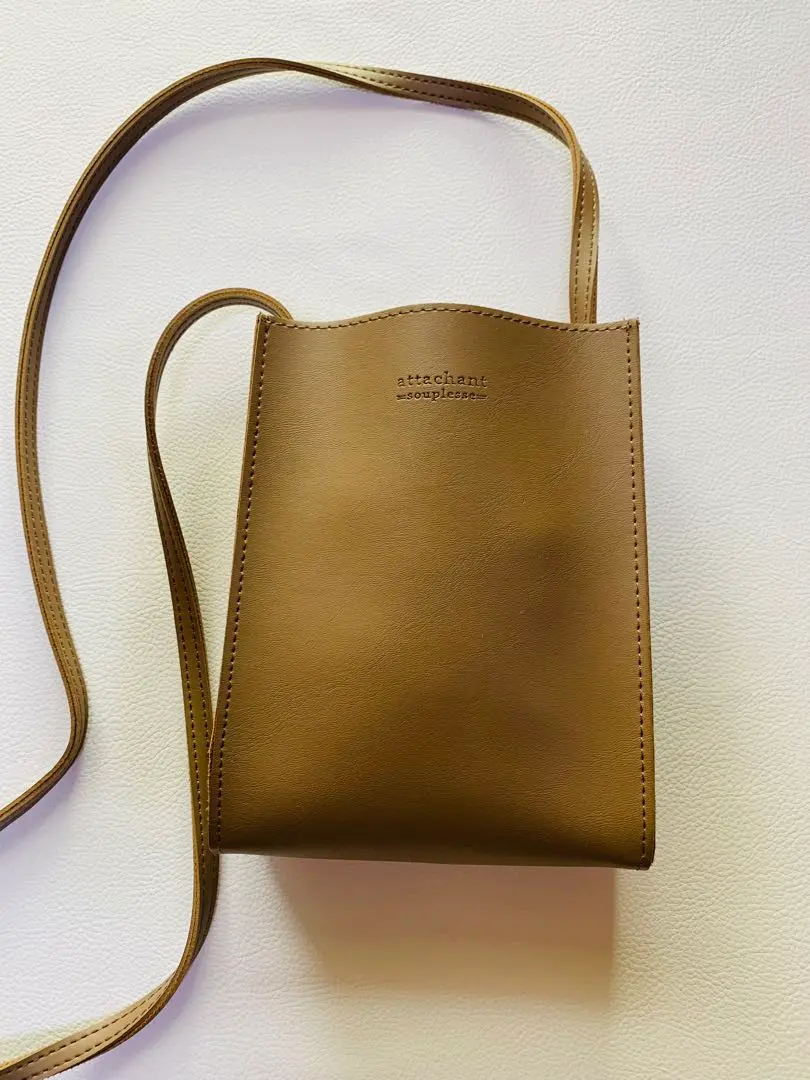 Thumbnail of Mini Shoulder Bag, Camel / Faux Leather