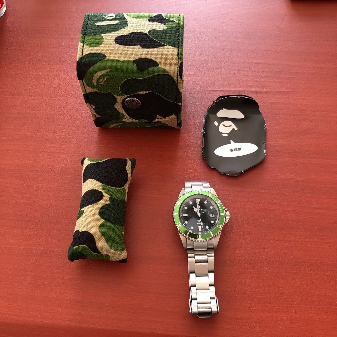 BAPEX サルマリーナ　緑黒 A BATHING APE BAPEX TYPE 1 サルマリーナ エイプ