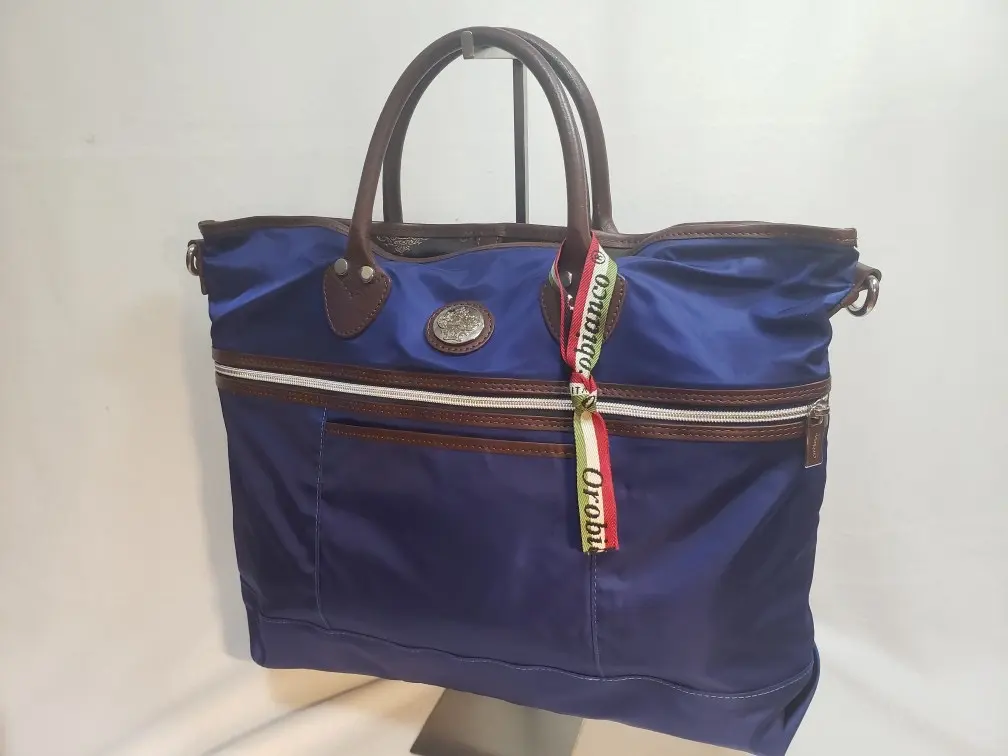 Orobianco 2way 商務包 手提包 海軍藍 的縮圖