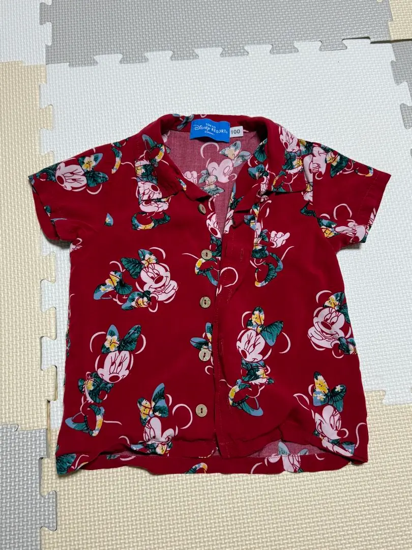 Thumbnail of Disney Aloha Shirt Minnie Red 100