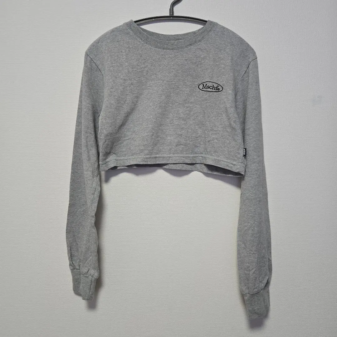 Thumbnail of MISCHIEF mschf Cropped Length Gray Long Sleeve