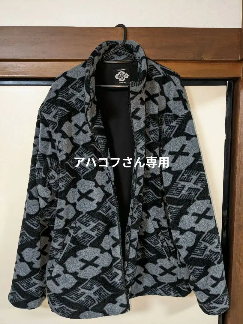GAKKIN × BUDSPOOL 渦軍鶏 COTTON KNIT JACQUARD SWEATER BLACK