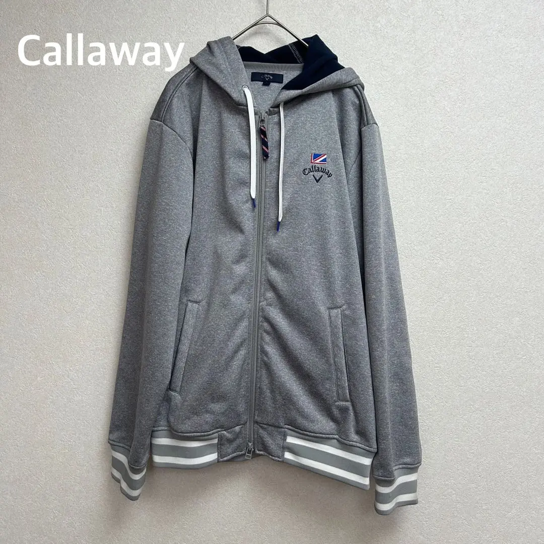 Callaway - 新品未使用　キャロウェイネイビー　パーカー　LL CALLAWAY(キャロウェイ) スウェット・パーカー｜中古ゴルフ