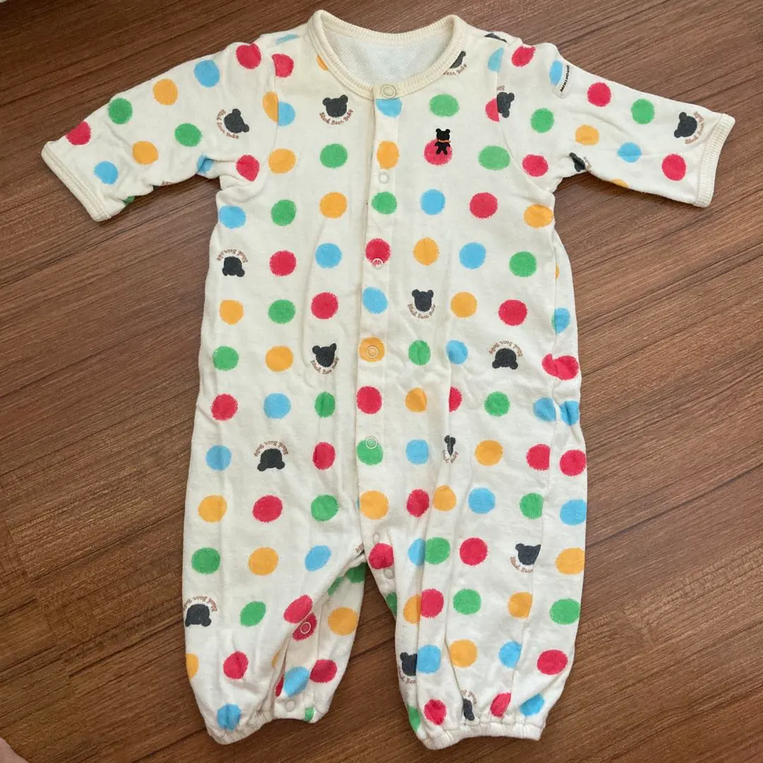 Thumbnail of Miki House Colorful Polka Dot Romper