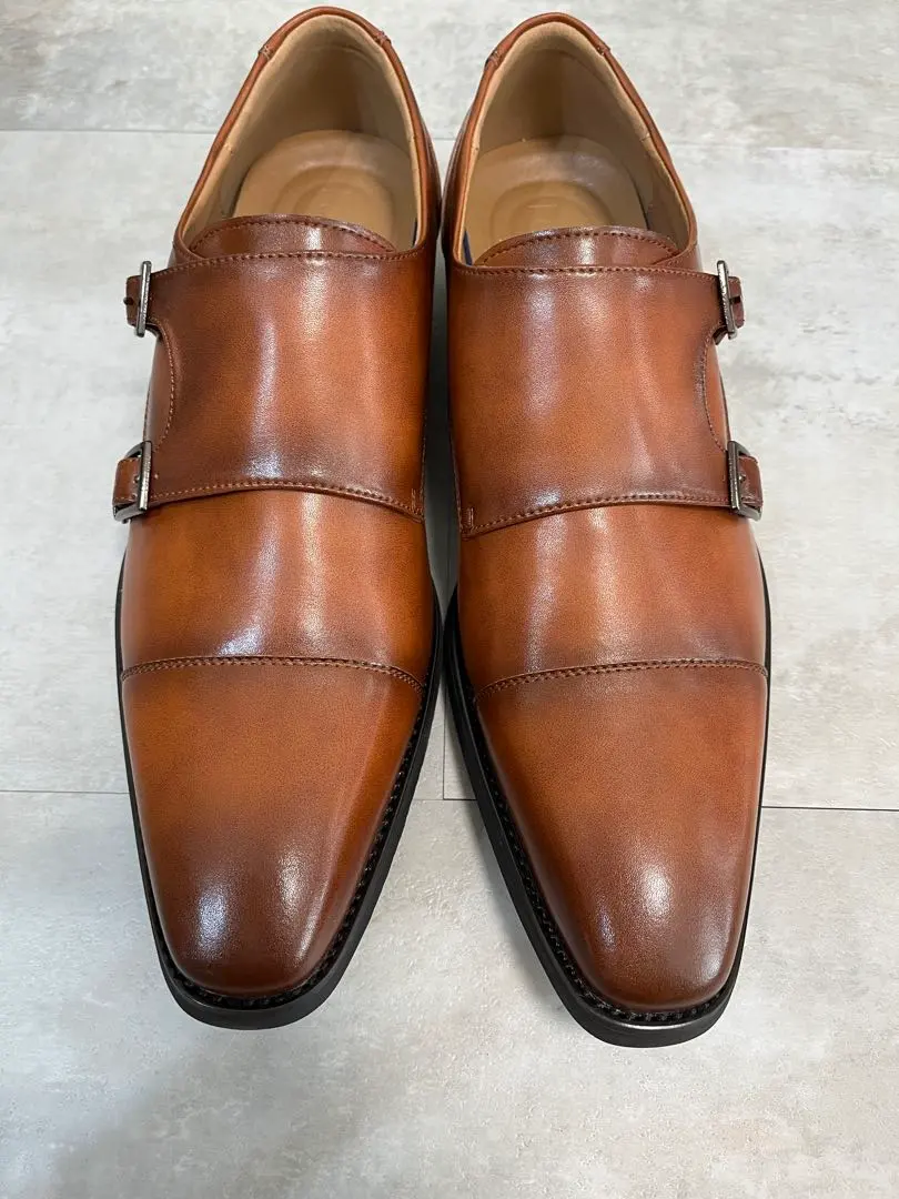 Thumbnail of 【New, Unused】Brown Double Monk Strap Business Shoes - 27.5cm