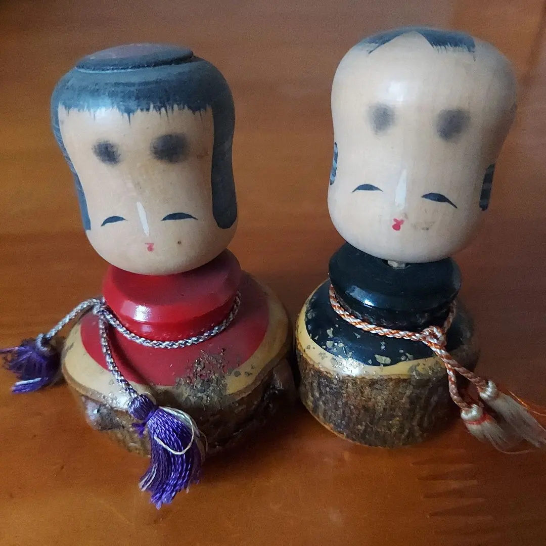 Thumbnail of Wooden Kokeshi-style doll, Showa retro