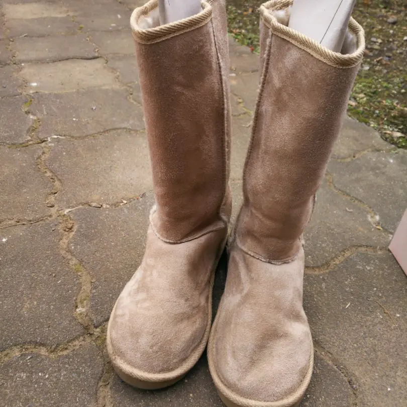 Thumbnail of Boots, suede, beige, women's