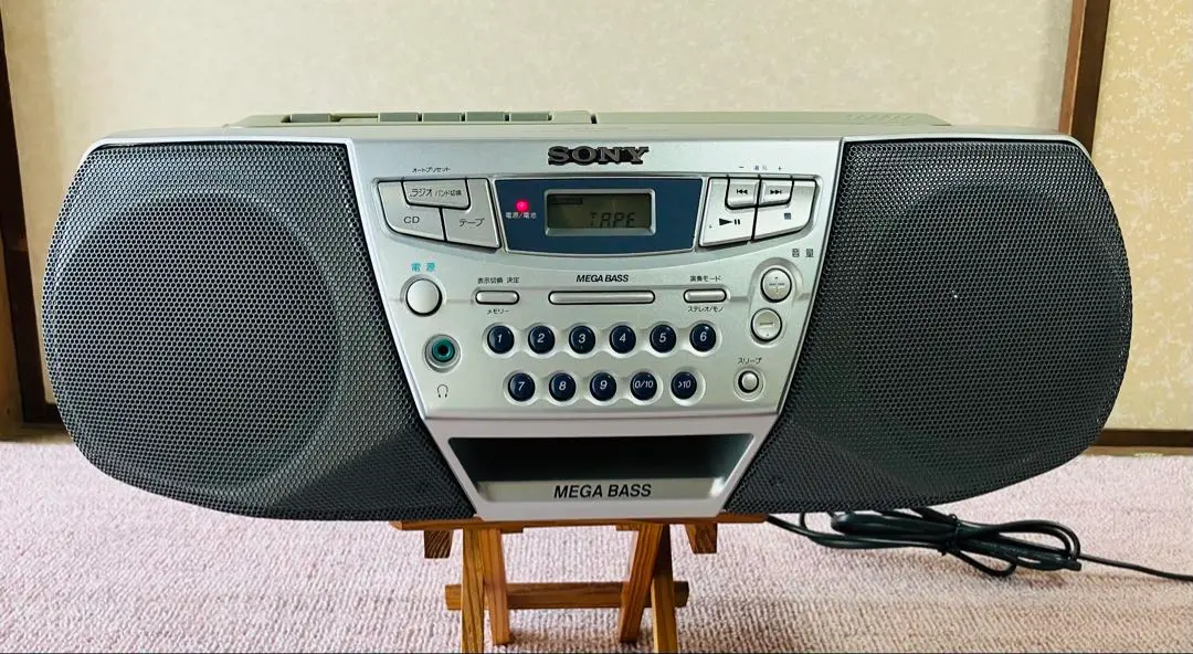 動作品　レトロ SONY ソニー  CDラジカセ CFD - W222 レトロ SONY ソニー ジャンク CDラジカセ CFD - W222