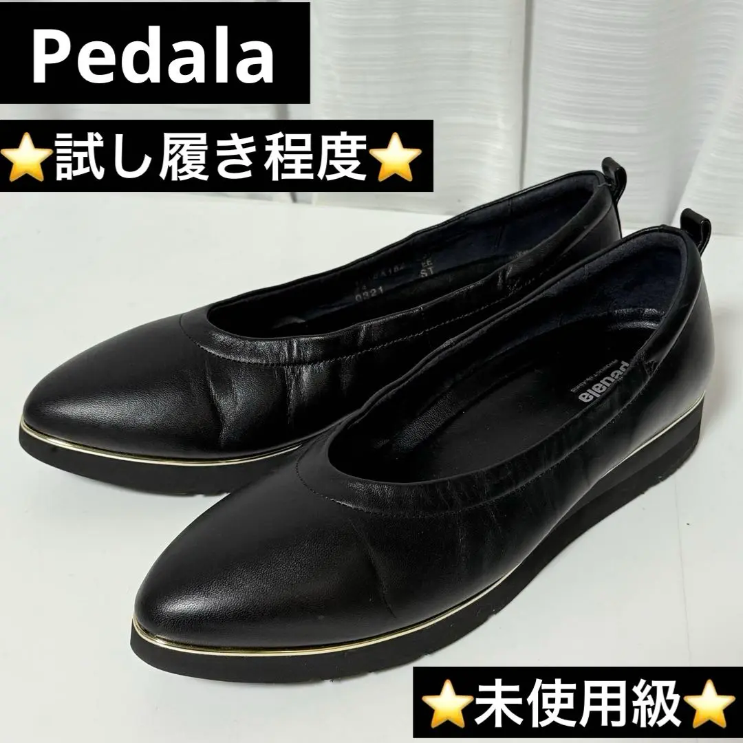 『ほぼ未使用』pedala ペダラ　バレエシューズ　フラットパンプス　リボン アシックス ペダラ リボン パンプス シューズ 24cm 012 - メルカリ