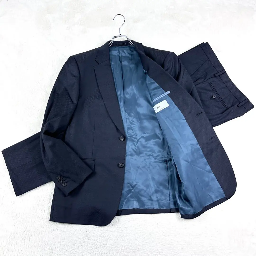 【極美品】ポールスミス × REDA ストライプ セットアップ ネイビー 極美品】ポールスミス × REDA ストライプ セットアップ ネイビー