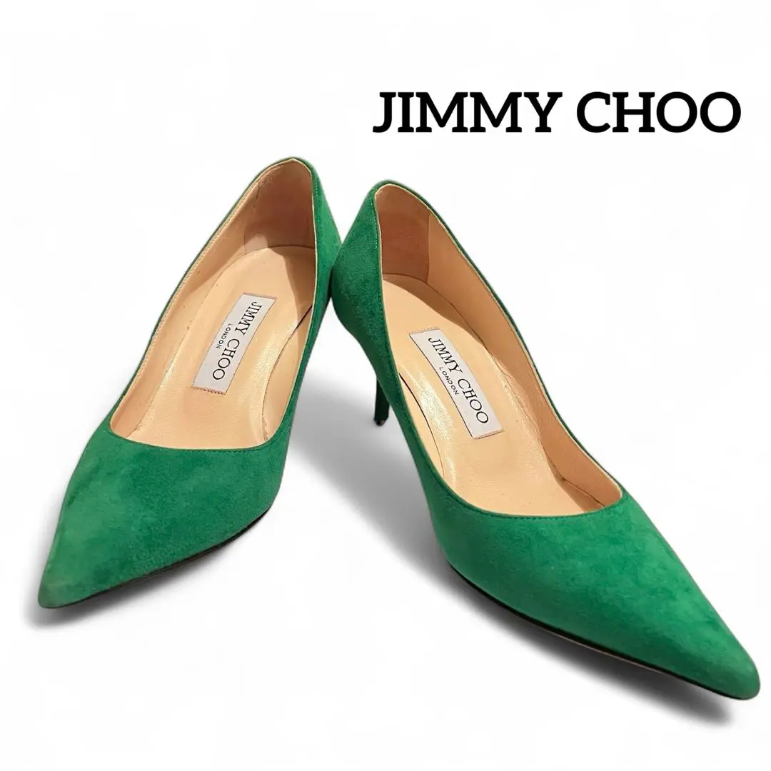 極美品 JIMMY CHOO ジミーチュウ パンプス ROMY60 37.5 JIMMY CHOO ジミーチュウ パンプス/ROMY 60【大きいサイズあり