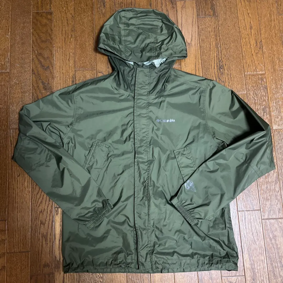 Thumbnail of Colombia nylon jacket with hood, khaki, Omni-Tech