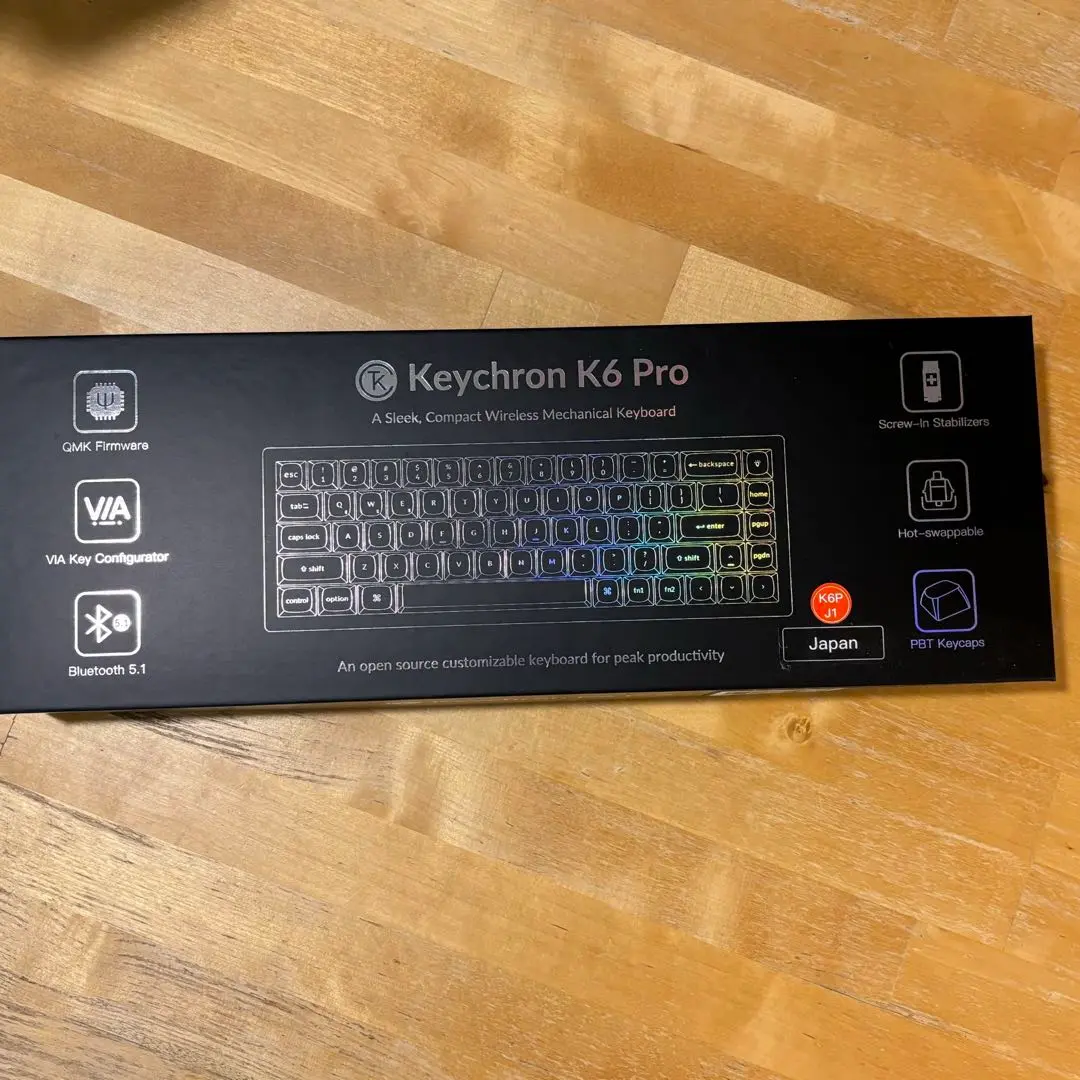 Keychron K6 Pro（青軸）ジャンク Keychron K6 Pro QMK/VIA ワイヤレス・メカニカルキーボード