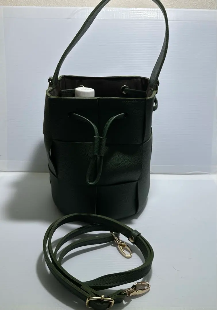 Thumbnail of Shimamura MUMU 2-way drawstring bag, green