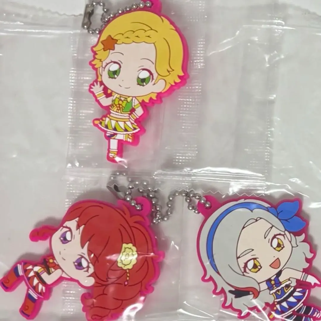Thumbnail of Aikatsu Rubber Mascot Gashapon Set of 3