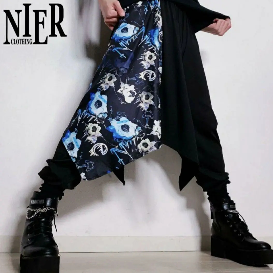 NieR フラップ付き サルエルパンツ 黒と青 2025年最新】NieR Clothing サルエルパンツの人気アイテム