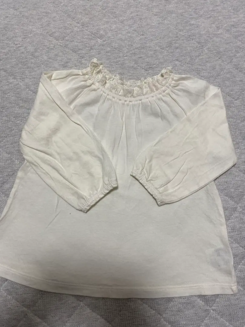 Thumbnail of Uniqlo white cut-and-sew, size 90