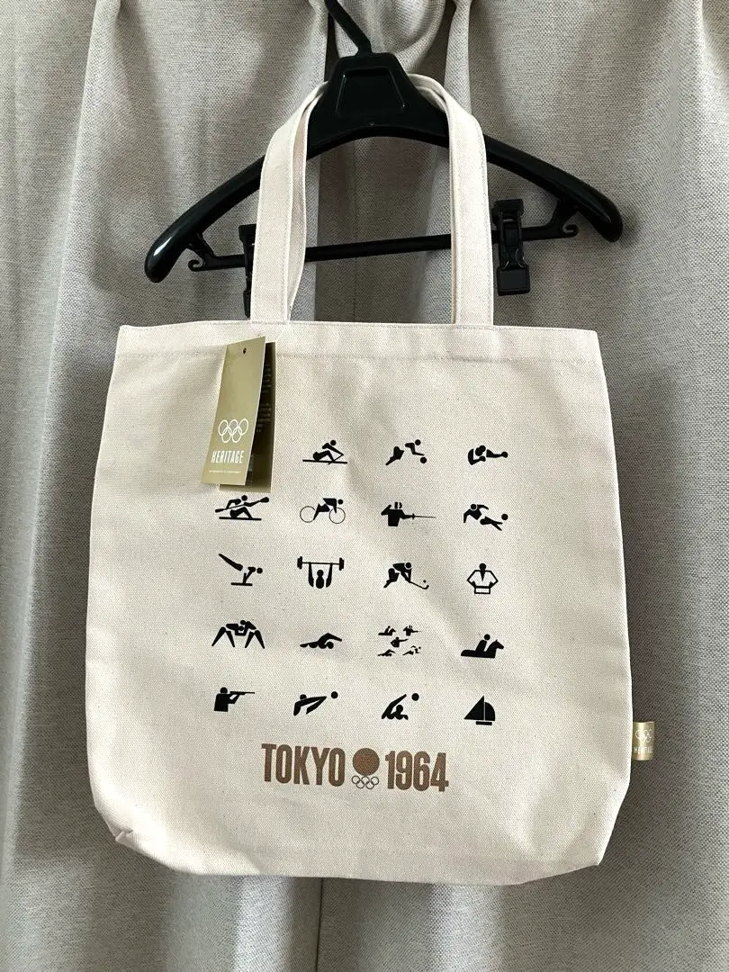 東京オリンピック　ピンバッジ　ピクトグラム　トートバッグ 新品】東京オリンピック ピクトグラム トートバッグ ブラック 黒