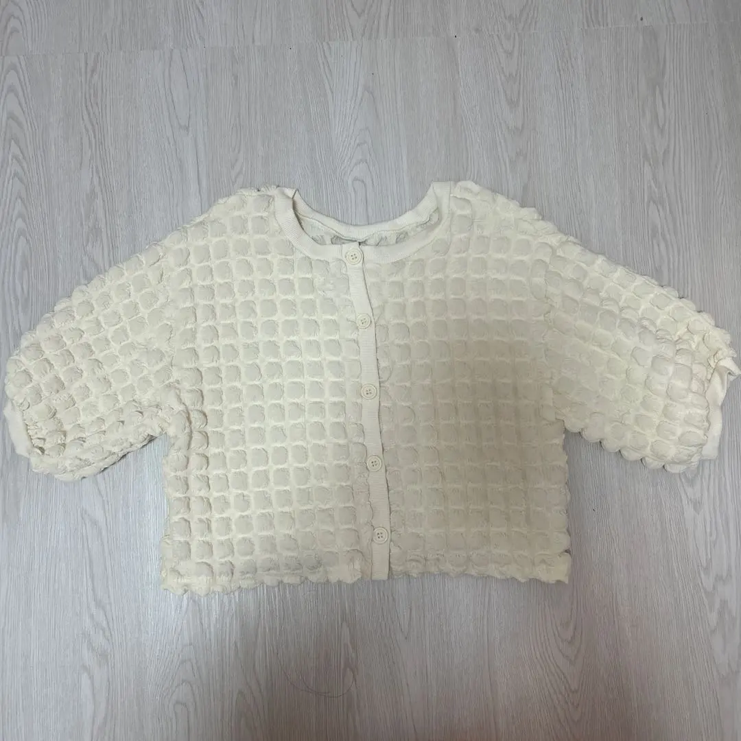 Thumbnail of NICE CLAUP Korean Casual Girly Poko Poko Cardigan