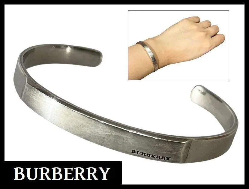 BURBERRY バーバリー バングル ブレスレット シルバー 925