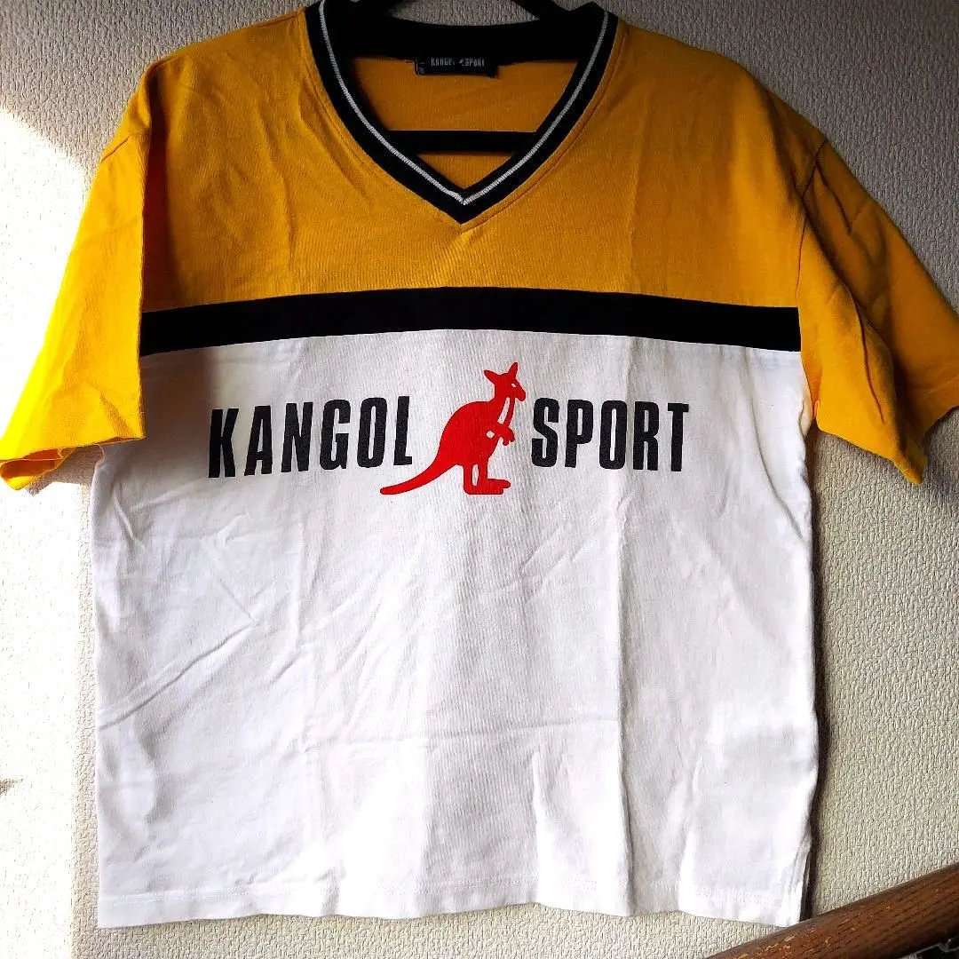 Thumbnail of KANGOL SPORT Short Sleeve T-shirt - Yellow/White