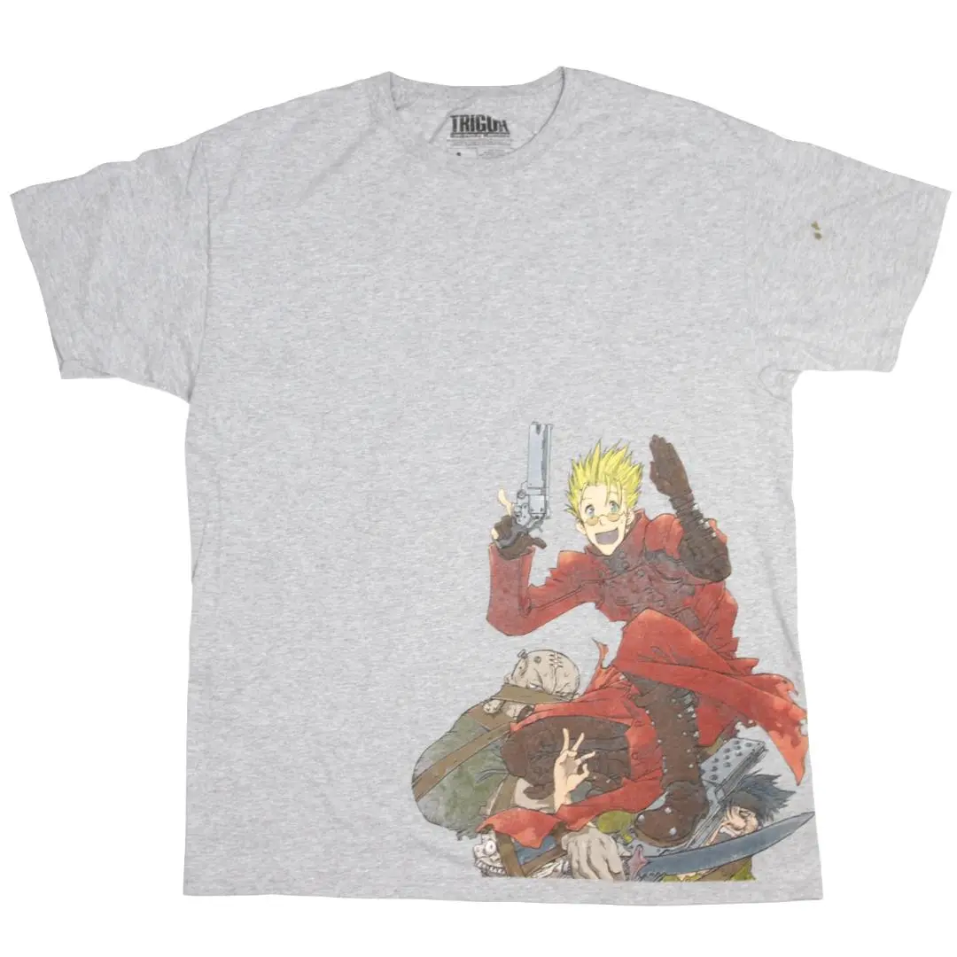 トライガンス・タンピード Tシャツ 白 アニメTシャツ トライガン・スタンピード Tシャツ XLサイズ 白 アニメTシャツ
