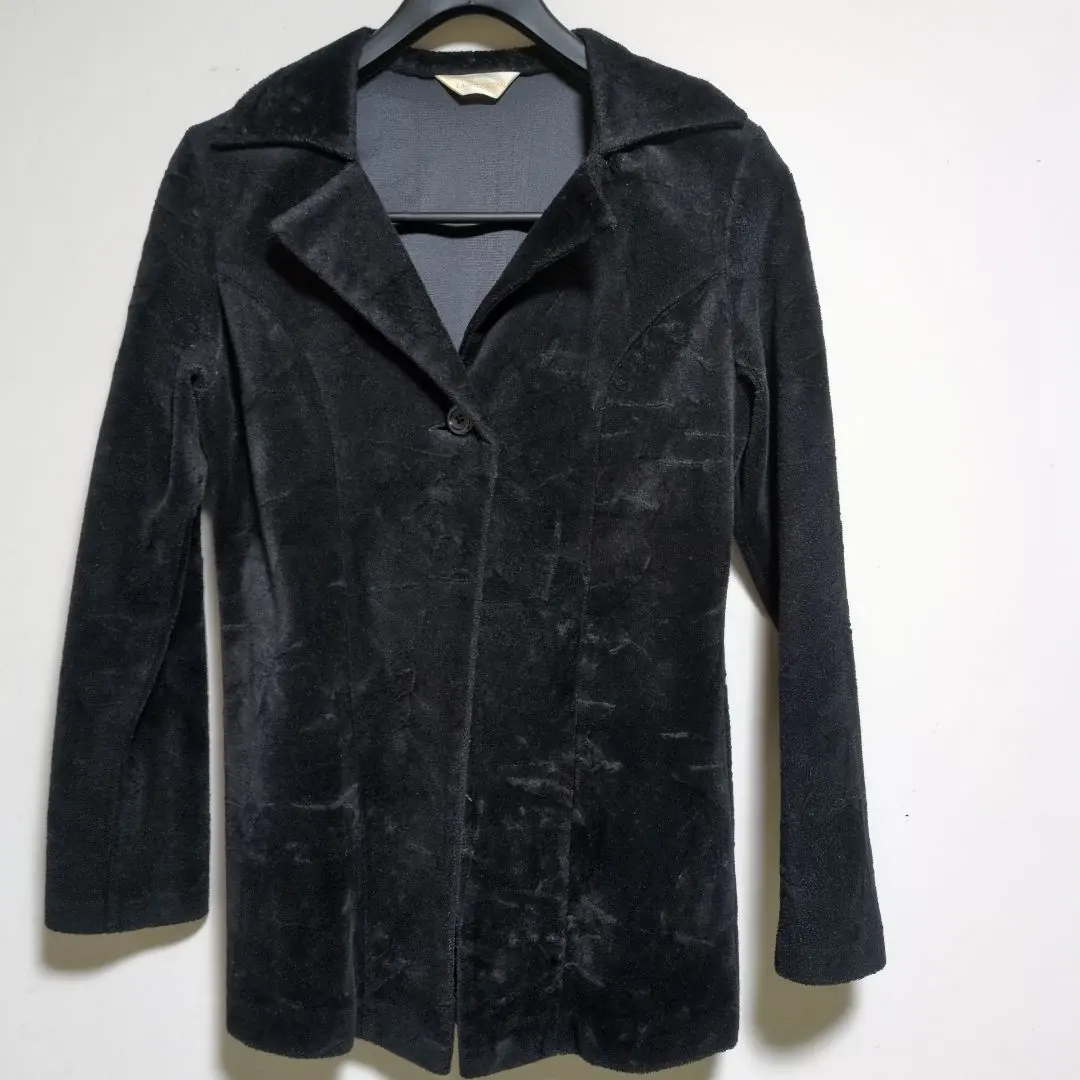 Thumbnail of Black fleece-style tailored jacket, 9R