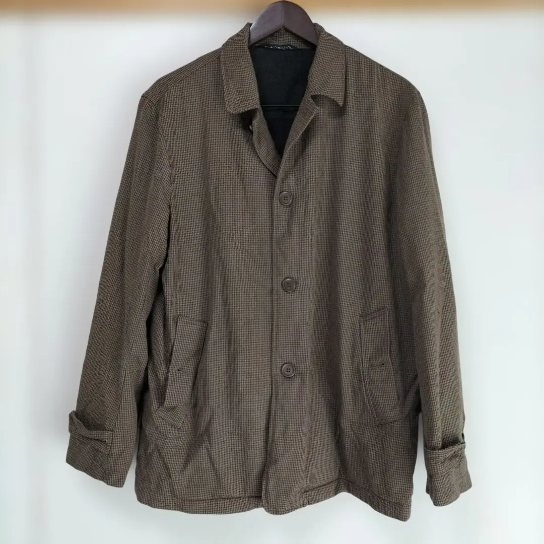 Thumbnail of TOMORROWLAND Brown Houndstooth Coat