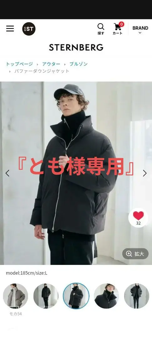 2025年最新】sternberg ダウンの人気アイテム - メルカリ