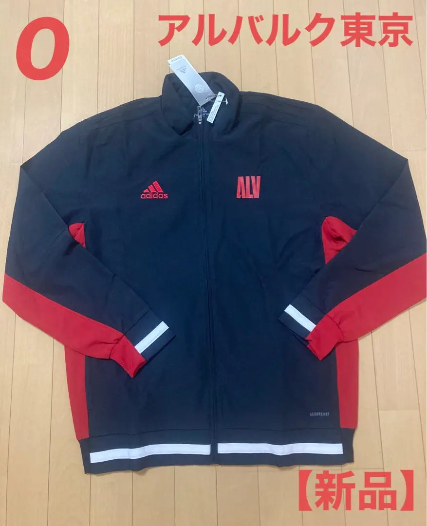 Bリーグアルバルク東京アディダスウォームアップウェア 黒/赤セットアップジャージ Bリーグアルバルク東京アディダスウォームアップウェア 黒/赤