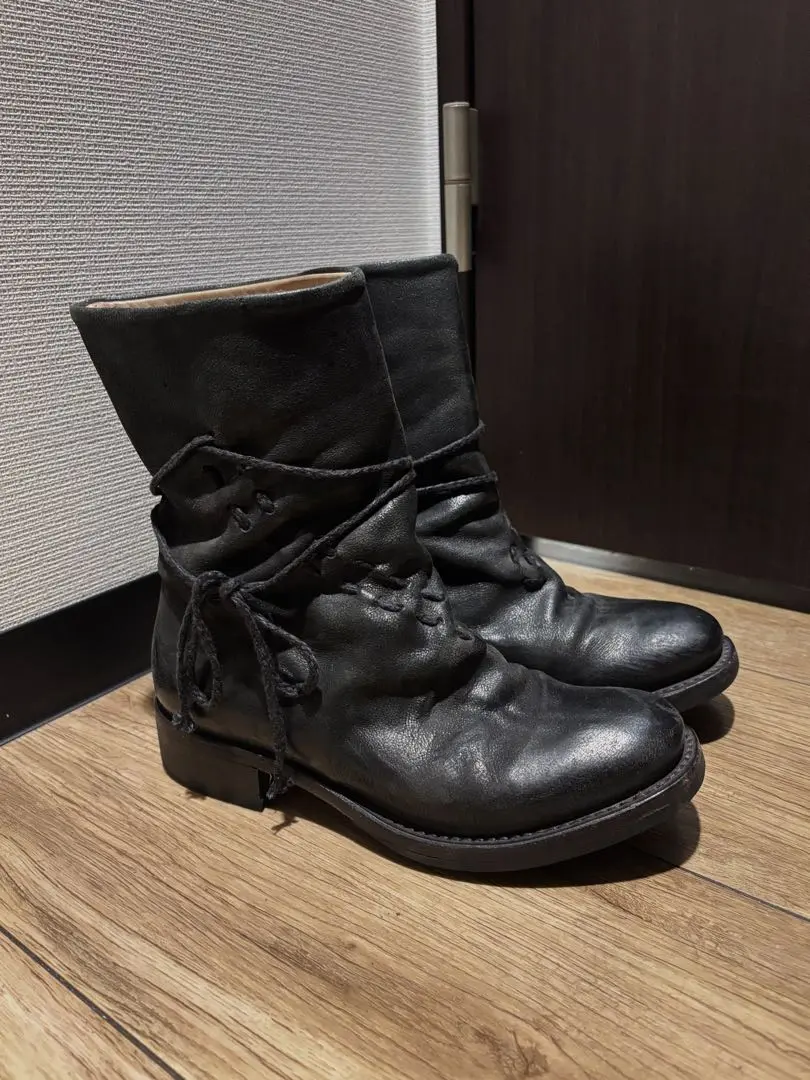 【希少】cherevichkiotvichki 革靴 ブーツ Yohji Yamamoto × CHEREVICHKIOTVICHKI Lace Up Leather Shoes