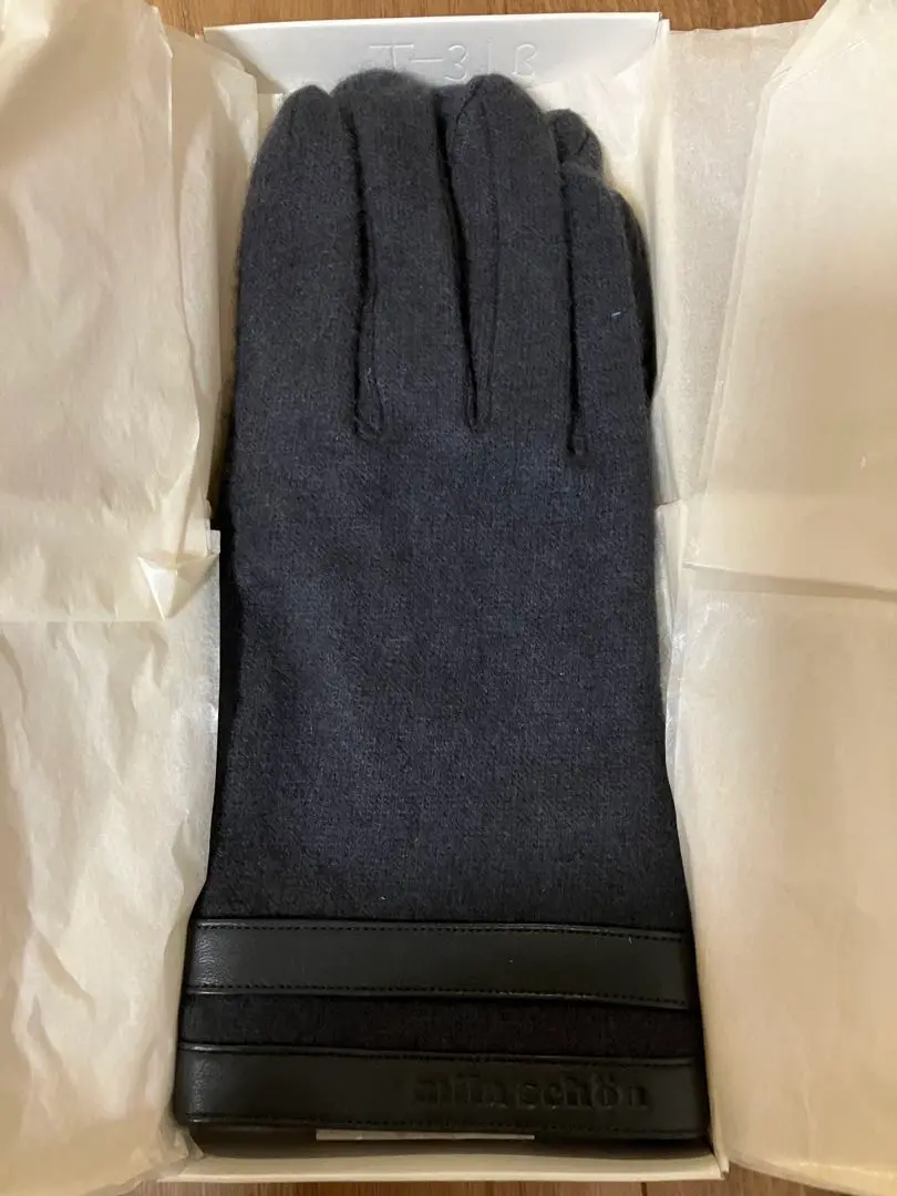 新品未使用ミラショーンカシミヤレザーグローブ手袋カシミア mila schon ミラショーン メンズ ジャージ手袋 定番 シンプル