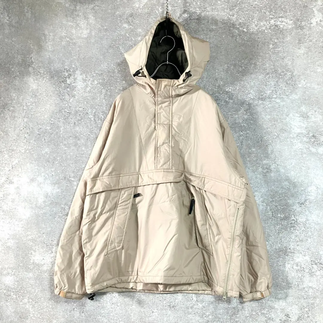 Thumbnail of UNIQLO Oruni Padded Jacket Beige Half Zip Hoodie